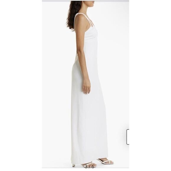 Tanya Taylor White Dasha Strappy Knit Maxi Dress Size L NWT $585 - Picture 4 of 12